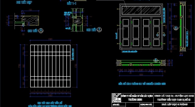 File thiết kế Thư viện CAD chi tiết cửa